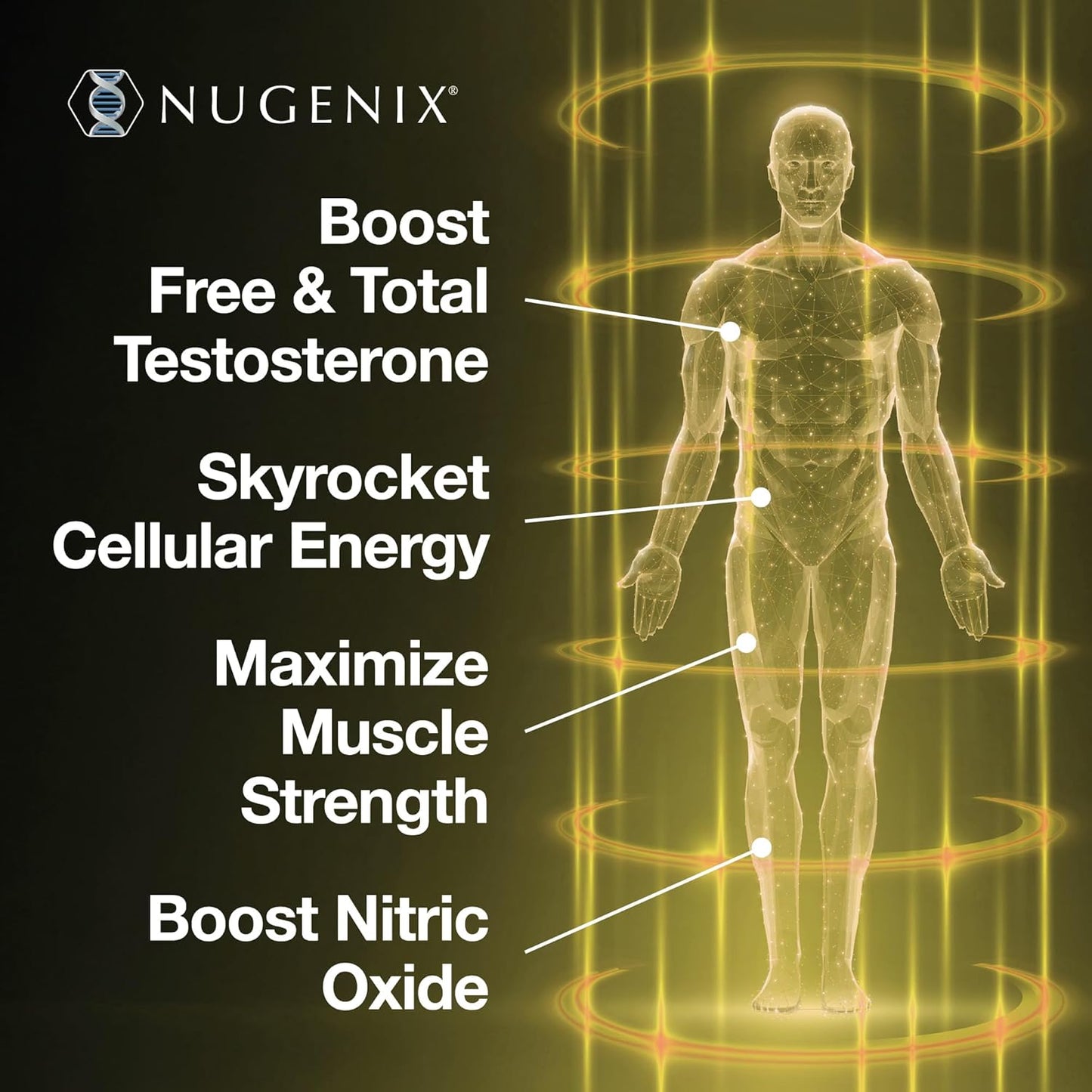 Nugenix Total-T2 - Testosterone Booster and Nitric Oxide Booster for Men